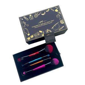 IFM TOOLS Double Ended Cosmetic Brush Kit W/ Holder Case Eyeshadow Found…